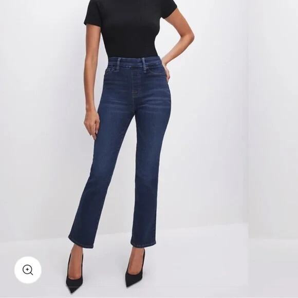 Good American Denim - Good American Good Legs Straight Jeans GLS270T Indigo Blue Size 4 High-Rise NWT